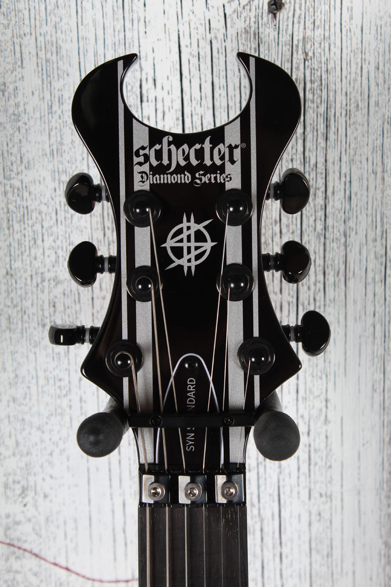 Schecter Synyster Standard Electric Guitar Gloss Black with Silver Pinstripes
