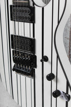 Schecter Synyster Standard Electric Guitar Gloss White with Black Pinstripes