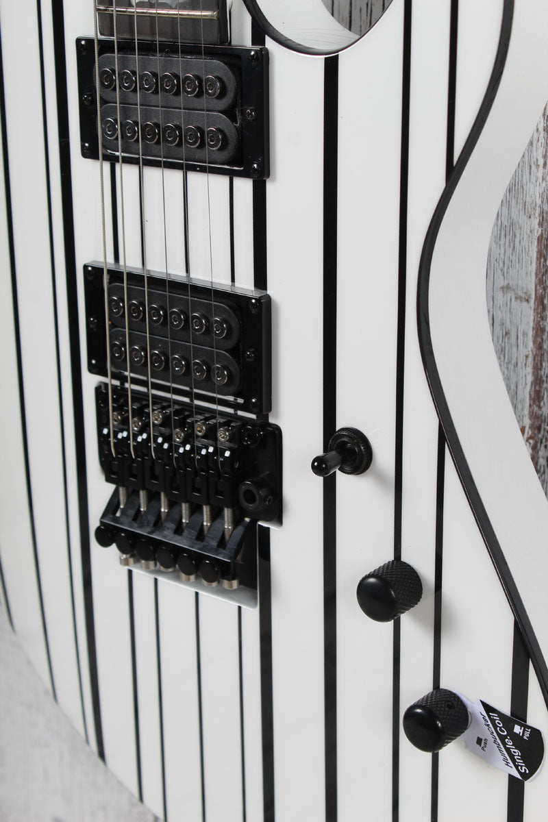 Schecter Synyster Standard Electric Guitar Gloss White with Black Pinstripes