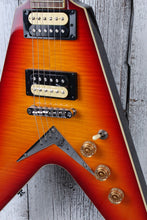 Load image into Gallery viewer, Dean V 79 Flame Top Electric Guitar Trans Cherry Burst w Hardshell Case SAMPLE
