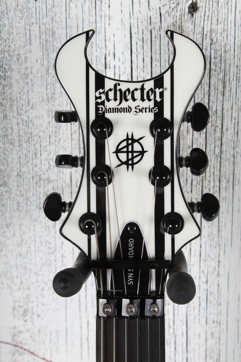 Schecter Synyster Standard Electric Guitar Gloss White with Black Pinstripes