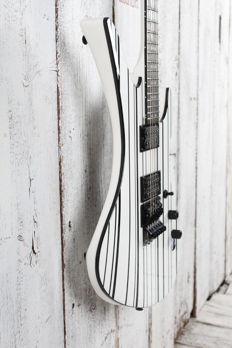 Schecter Synyster Standard Electric Guitar Gloss White with Black Pinstripes
