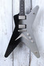 Dean USA ML Custom Metallic Silver to Metallic Black Fade Electric Guitar w Case