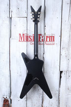 Dean USA ML Custom Metallic Silver to Metallic Black Fade Electric Guitar w Case
