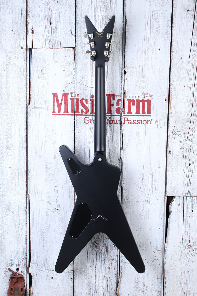 Dean USA ML Custom Metallic Silver to Metallic Black Fade Electric Guitar w Case