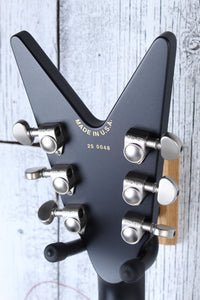 Dean USA ML Custom Metallic Silver to Metallic Black Fade Electric Guitar w Case