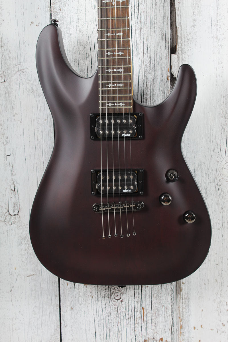 Schecter Omen-6 Solid Body Electric Guitar Walnut Satin Finish