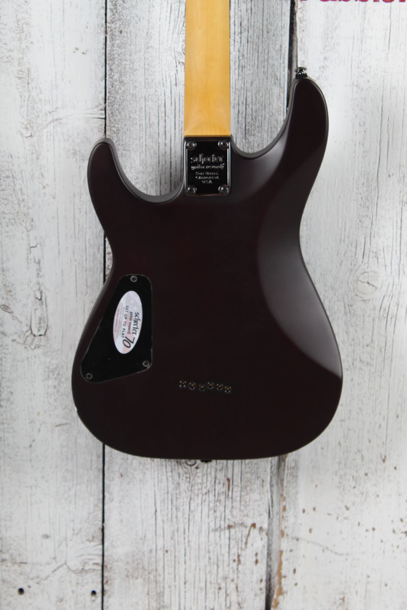 Schecter Omen-6 Solid Body Electric Guitar Walnut Satin Finish