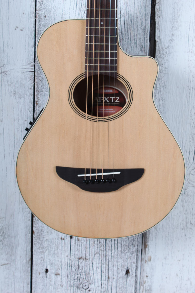 Yamaha 3/4 Size APXT2 Thinline Acoustic Electric Guitar Natural with Gig Bag