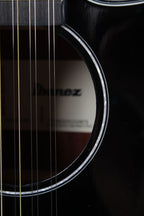 Ibanez AEG5012 12 String Cutaway Acoustic Electric Guitar Black Finish