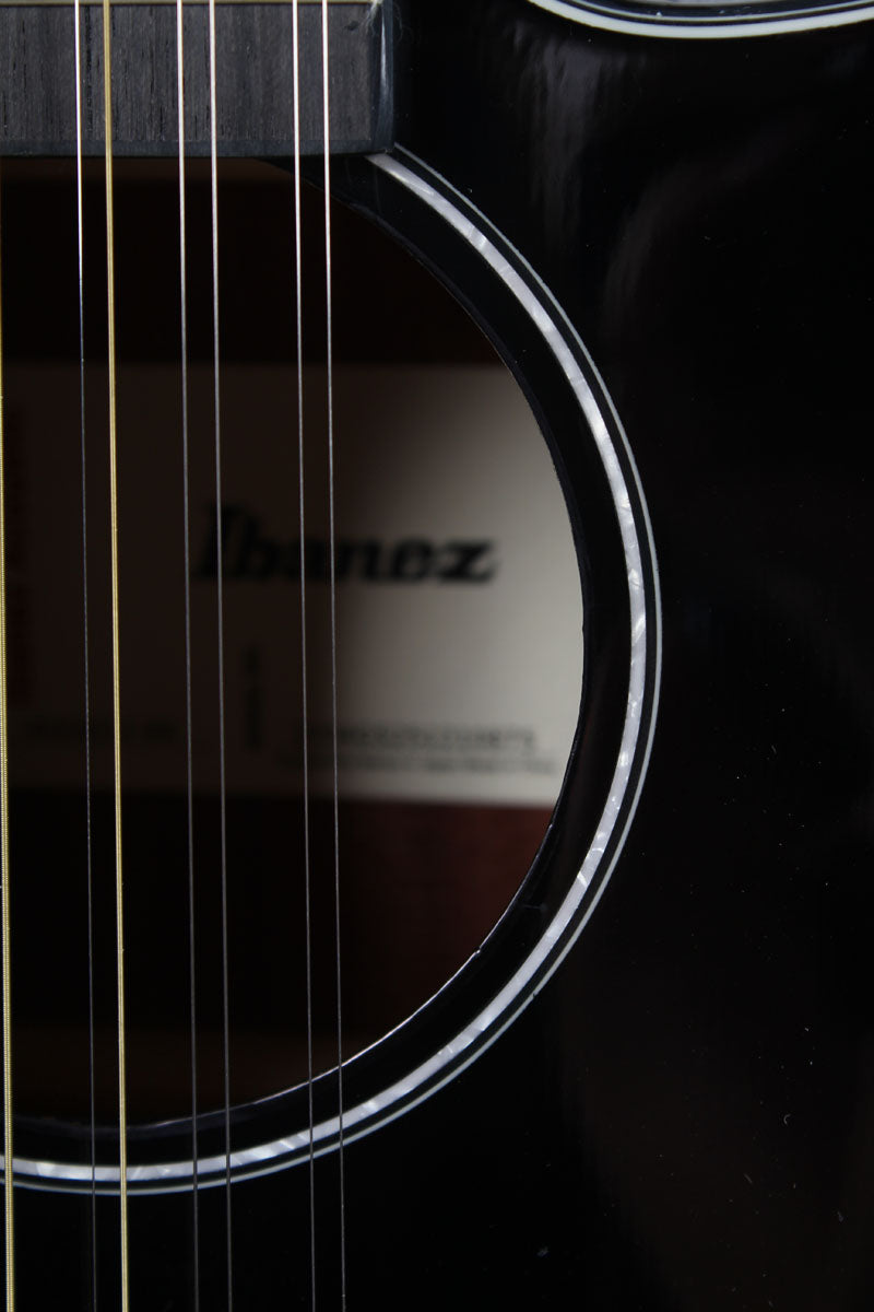 Ibanez AEG5012 12 String Cutaway Acoustic Electric Guitar Black Finish