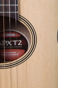Yamaha 3/4 Size APXT2 Thinline Acoustic Electric Guitar Natural with Gig Bag