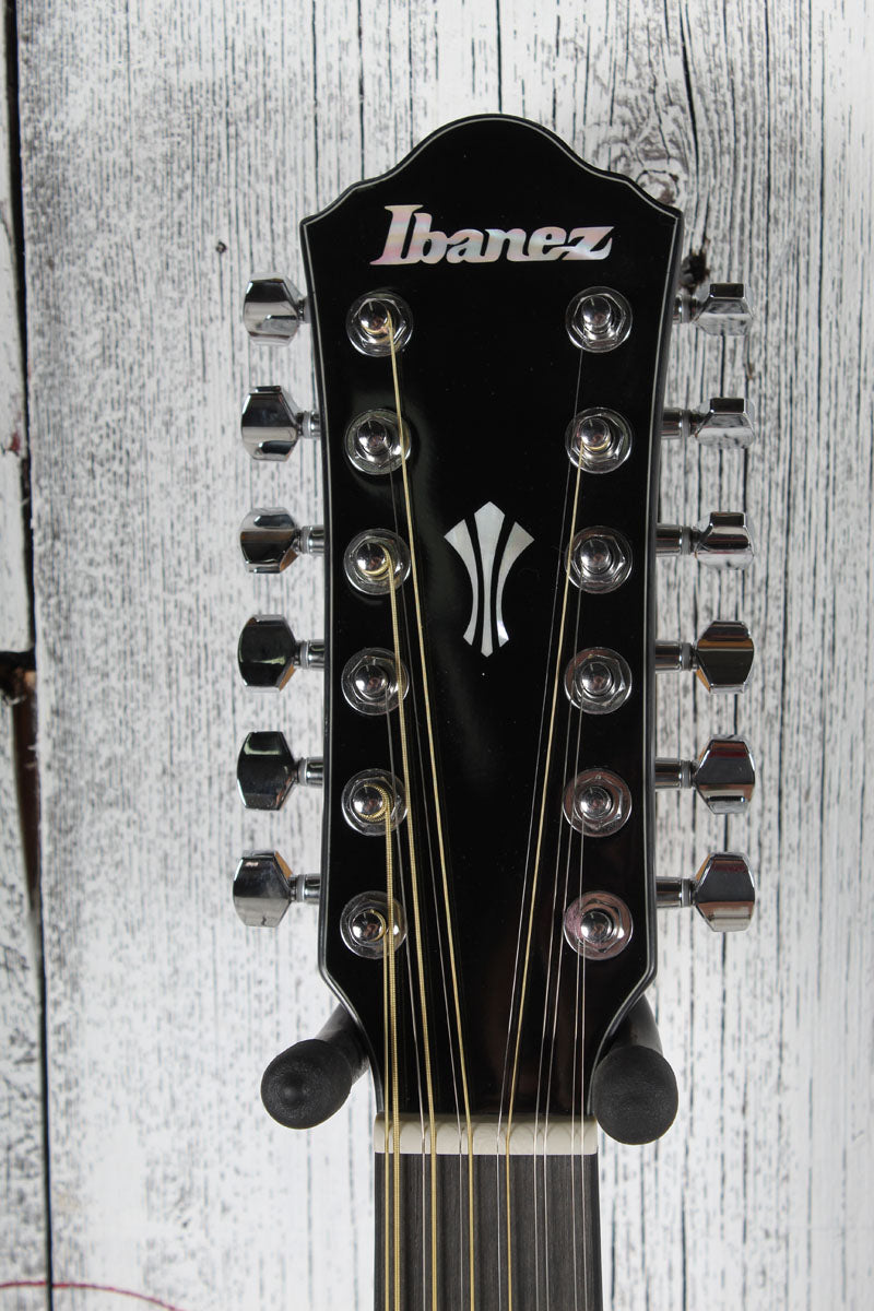 Ibanez AEG5012 12 String Cutaway Acoustic Electric Guitar Black Finish
