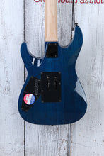 Load image into Gallery viewer, ESP LTD MH-203QM Solid Body Electric Guitar Quilt Maple Top See Thru Blue Finish