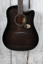 Ibanez AAD77CE Acoustic Electric Guitar Transparent Black Sunburst High Gloss