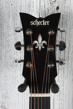Load image into Gallery viewer, Schecter Deluxe Acoustic Concert Acoustic Guitar Satin See Thru Black w Gig Bag