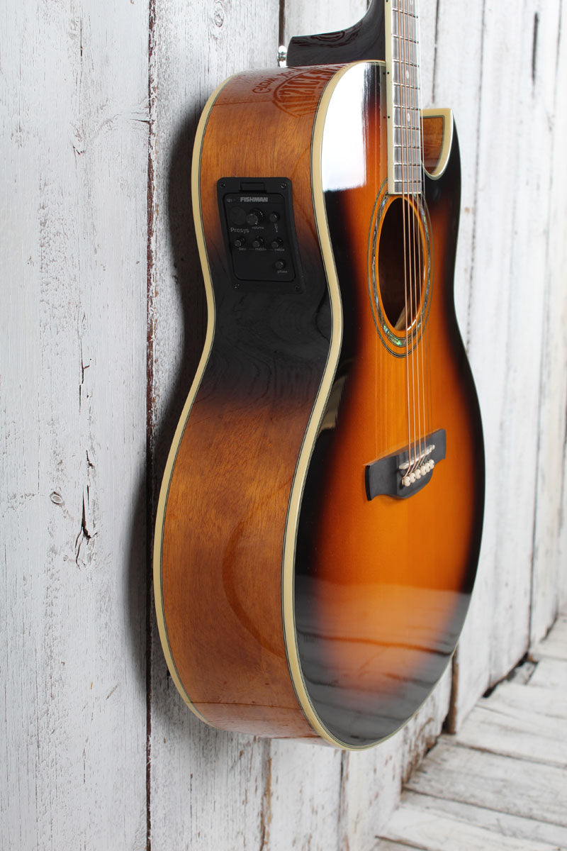 Ibanez Joe Satriani Signature JSA5 Acoustic Electric Guitar Vintage Burst