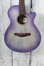 Ibanez AEG70 Acoustic Electric Guitar Flame Maple Top Purple Iris Burst