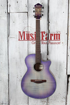 Ibanez AEG70 Acoustic Electric Guitar Flame Maple Top Purple Iris Burst