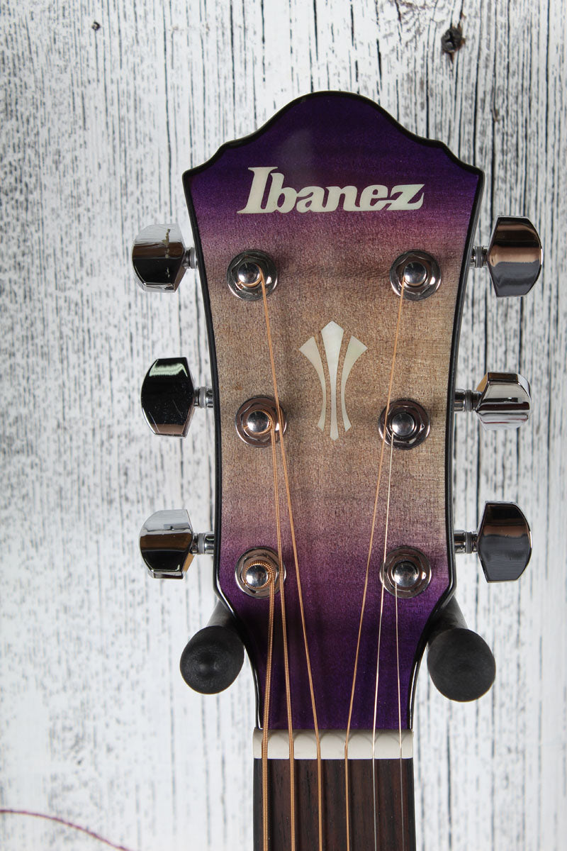 Ibanez AEG70 Acoustic Electric Guitar Flame Maple Top Purple Iris Burst