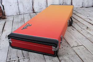 Fender Ombre Stratocaster and Telecaster Hardshell Guitar Case Tequila Sunrise