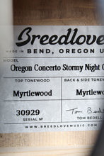 Load image into Gallery viewer, Breedlove Oregon Concerto Stormy Night CE Acoustic Electric Guitar with Case