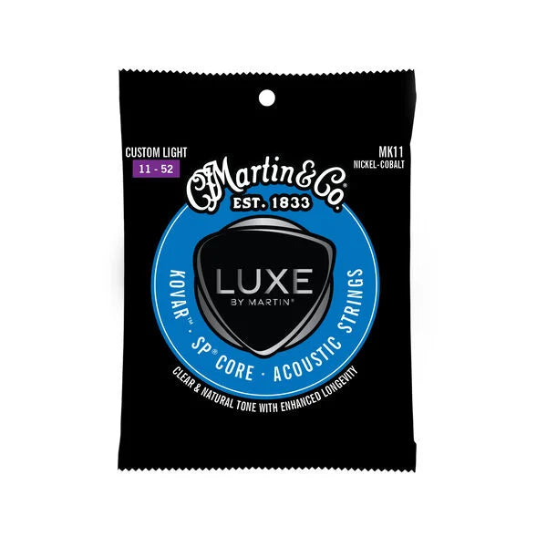 Luxe by Martin MK11 Kovar SP Core Acoustic Guitar Strings Custom Light Gauge