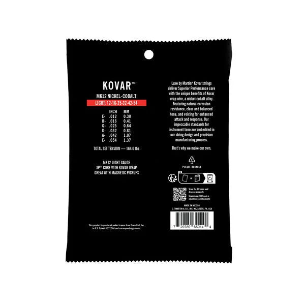 Luxe by Martin MK13 Kovar SP Core Acoustic Guitar Strings Medium Gauge