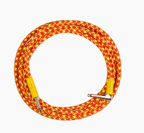 Fender MonoNeon Instrument Cable Straight/Angle 10' Orange
