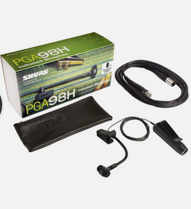 Shure PGA98H-XLR Cardioid Condenser Instrument Clip Microphone XLR
