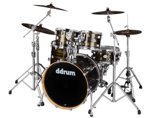 ddrum Dominion Birch 5 Piece Shell Pack Drum Kit Brushed Olive Metallic