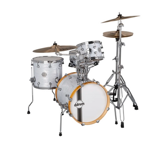 ddrum SE Flyer Pitstop Drum Kit 4 Piece Shell Pack White Pearl SEF PP 416 WP