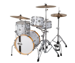 ddrum SE Flyer Pitstop Drum Kit 4 Piece Shell Pack White Pearl SEF PP 416 WP