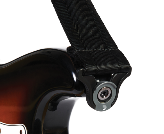 D'Addario 50BAL00 Auto Lock Guitar Strap - Black