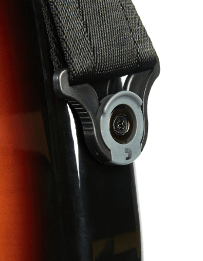 D'Addario 50BAL00 Auto Lock Guitar Strap - Black