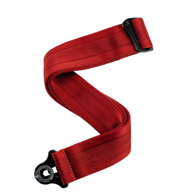 D'Addario 50BAL11 Auto Lock Guitar Strap - Blood Red