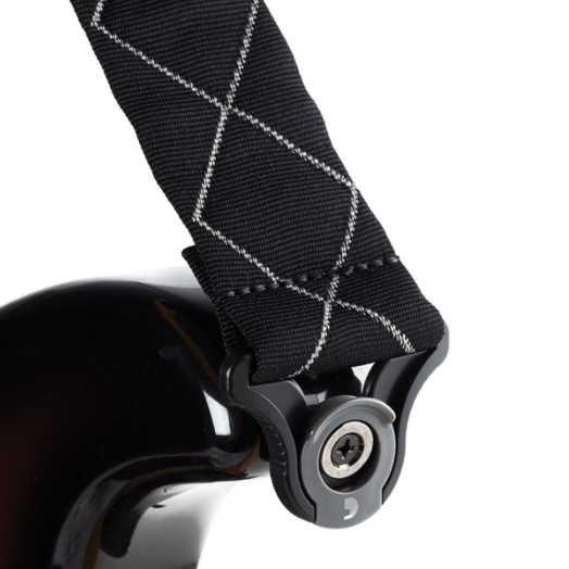 D'Addario 50BAL02 Padded Auto Lock Guitar Strap - Black Diamonds