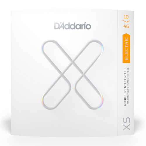D'Addario XSE1046 XS Nickel Coated Electric Guitar Strings, Regular Light 10-46