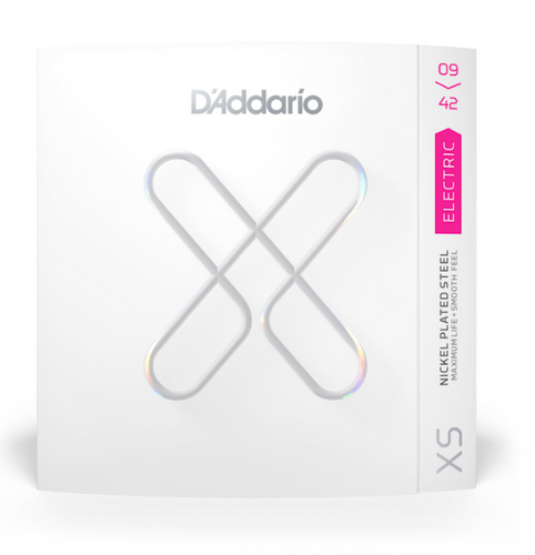 D'Addario XSE0942 XS Nickel Coated Electric Guitar Strings, Super Light 9-42