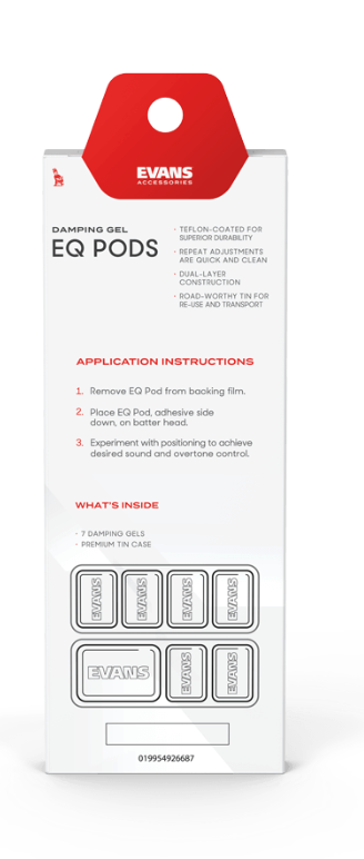 EVANS EQPODS EQ Pods Drum Damper Gels