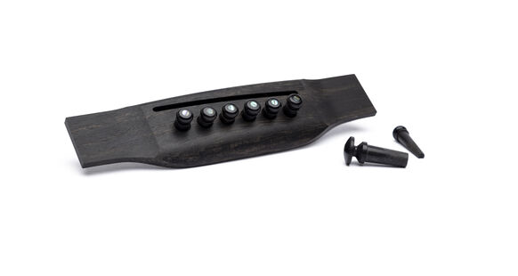 Martin 18APP50 Set of 8 Pearl Inlaid Bridge & Endpins - Ebony Secondary image