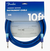 Load image into Gallery viewer, Fender Ombré Instrument Cable, Straight/Straight, 10&#39; - Belair Blue
