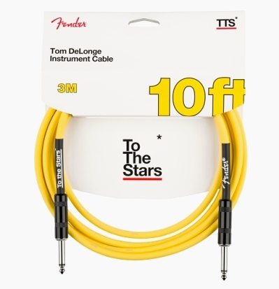 Fender Tom DeLonge To The Stars Instrument Cable, Graffiti Yellow - 10'