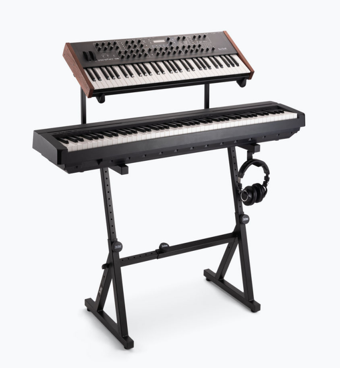 On-Stage KS1365 Z Keyboard Stand Z Style Keyboard Stand with Second Tier
