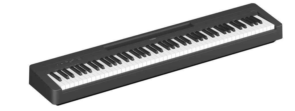 Yamaha P143 Black 88 Key Graded Hammer Digital Piano with Power Supply and Pedal