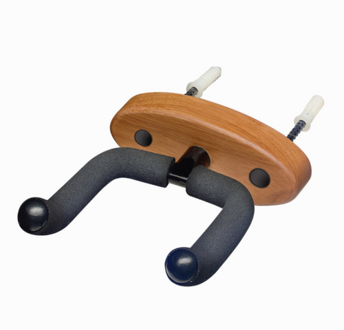 Stagg Guitar Wall Hanger with Oval Wooden Base
