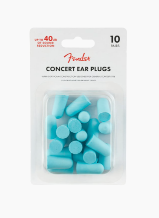 Fender Concert Ear Plugs 10 Pair Daphne Blue Secondary image