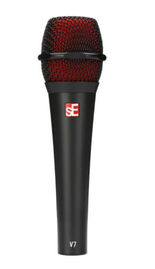 sE Electronics V7-BLK Studio Grade Handheld Microphone Supercardioid Mic Black