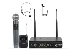 Load image into Gallery viewer, Phenyx Pro PTU-52-1H1B Dual Wireless Microphone System with Frequency Hopping