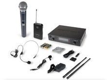 Load image into Gallery viewer, Phenyx Pro PTU-71-1H1B Dual UHF Wireless Microphone System with Auto Scan